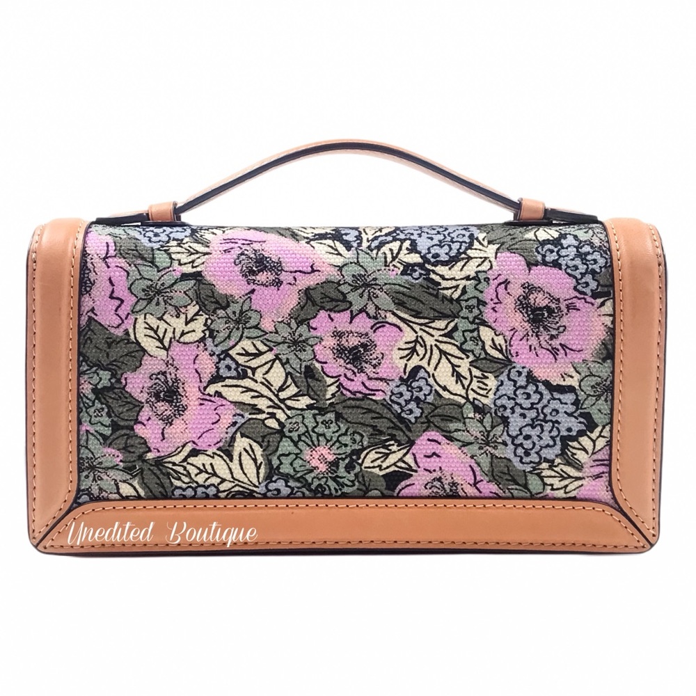 COACH Chain Clutch With Heritage Floral Crossbody - Picture 6 of 14